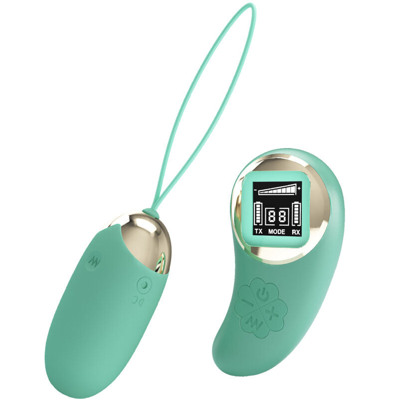 Pretty Love Mina de Huevos Vibrantes con Control Remoto Verde