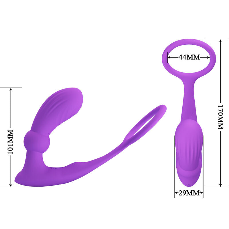 Pretty Love Anel Anal e Vibrador Warren Violet