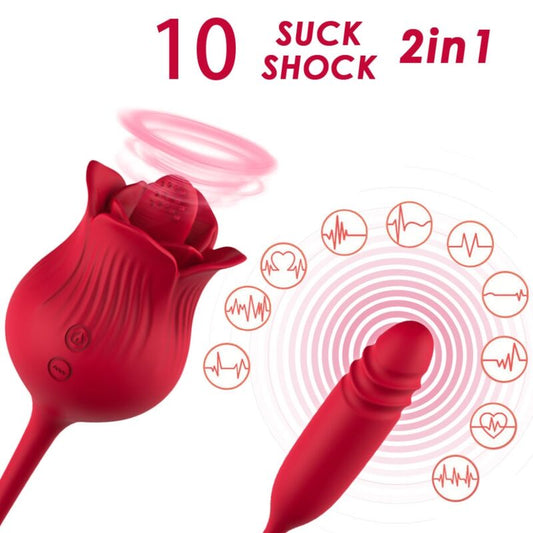 Armony - Roselip Licking Vibrando Clitório e Vibrador Vermelho
