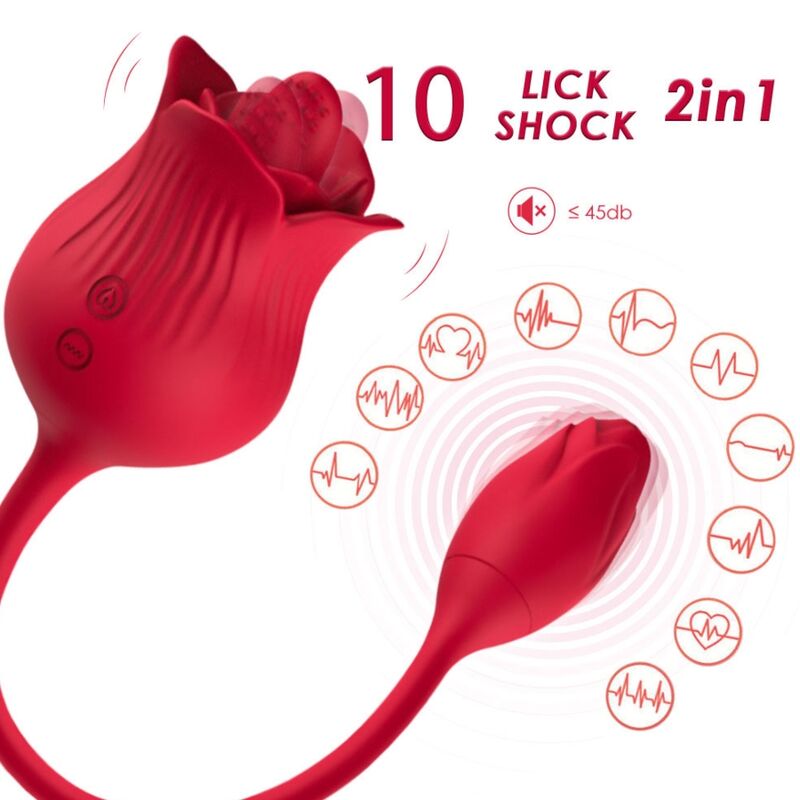 Armony - Vibrador Rosa Con Cola Vermelho