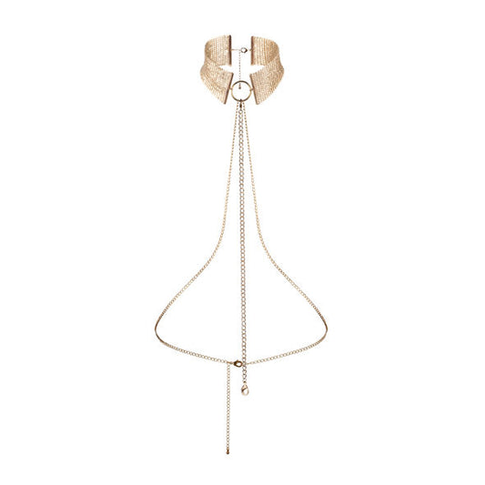 Bijoux - Désir Métallique Colar Metlico Dourado
