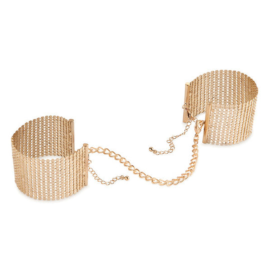 Bijoux - Désir Métallique Algemas de Malha de Metal Dourado