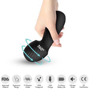 Armony - Dazzle Massager e Vibrador Pequeno Preto