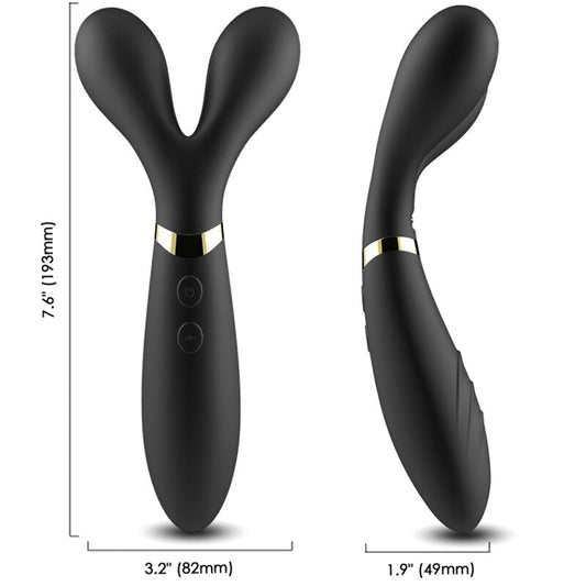 Armony - Massager Y-Wand e Vibrador Cabeça Dupla Preto