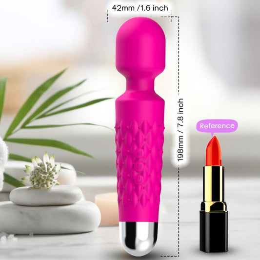 Armony - Massager Postman e Vibrador Cabeça Super Flexível Fúcsia