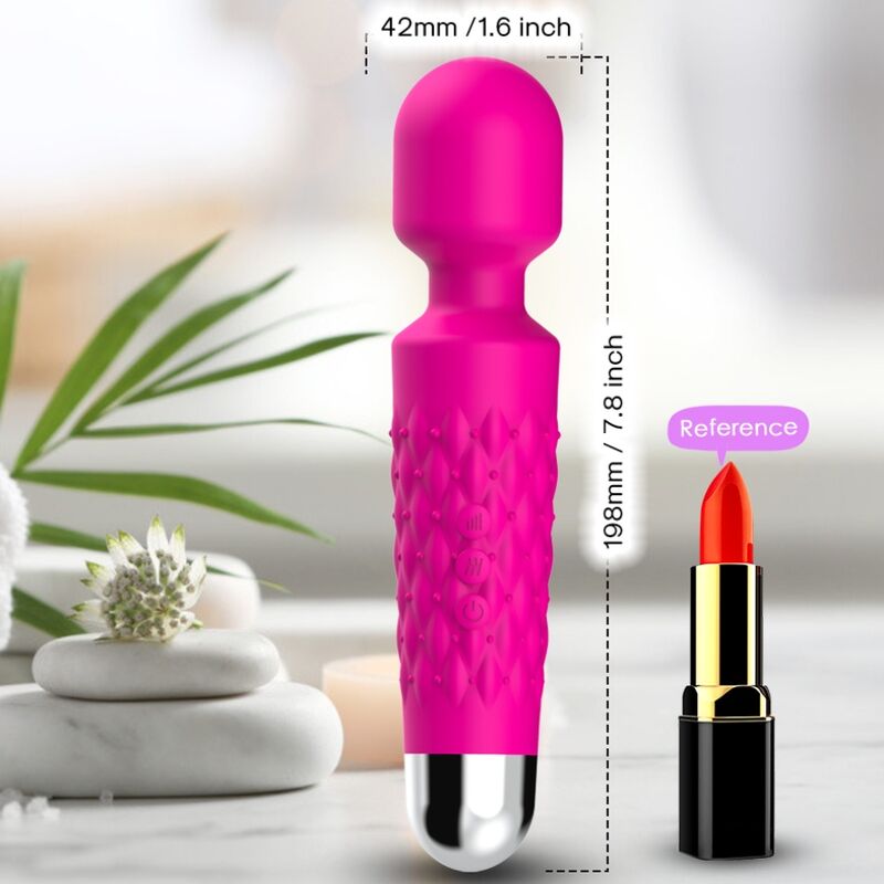 Armony - Massager Postman e Vibrador Cabeça Super Flexível Fúcsia