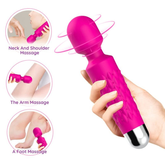 Armony - Massager Postman e Vibrador Cabeça Super Flexível Fúcsia