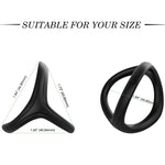 Armony - Anel de Silicone Duplo Tresor Preto