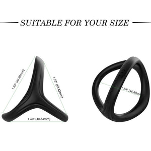Armony - Anel de Silicone Duplo Tresor Preto