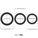 Armony - Anel Triplo de Silicone Luminoso