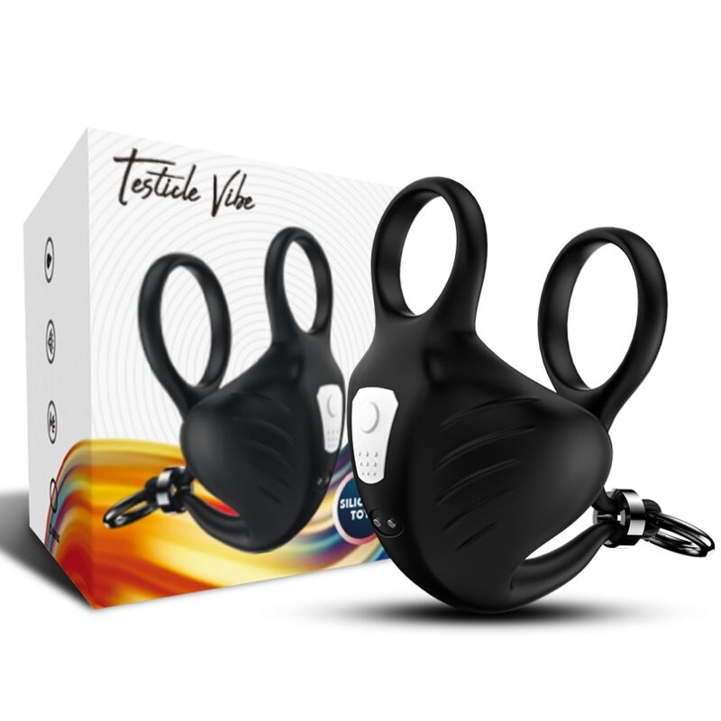 Armony - Anel Vibrador Manta Scrotum Controle Remoto Preto