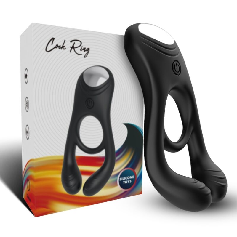 Armony - Anel Vibrador Duplo Veyron para Casais com Controle Remoto Preto
