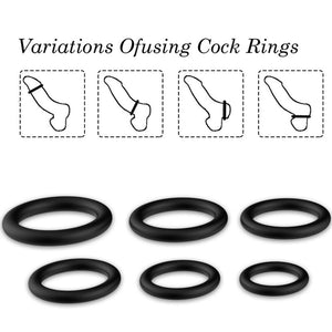 Armony - Anéis Silicone Preto