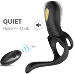Armony - Joy Jumper Ring Vibrador para Casais e Plug Anal Controle Remoto Preto
