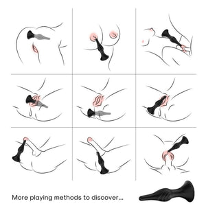 Armony - Vibrador e Plug Anal Controle Remoto Preto