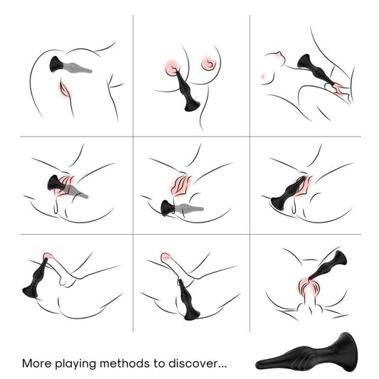 Armony - Vibrador e Plug Anal Controle Remoto Preto