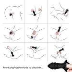 Armony - Vibrador de Dedo Kylin e Controle Remoto de Plug Anal Preto
