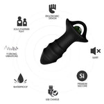 Armony - Vibrador de Dedo Kylin e Controle Remoto de Plug Anal Preto