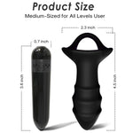 Armony - Vibrador de Dedo Kylin e Controle Remoto de Plug Anal Preto