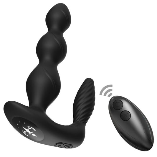 Armony - Vibrador e Estimulador Manfun Plug Anal Controle Remoto Preto
