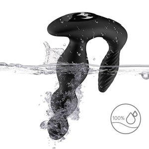 Armony - Vibrador e Estimulador Manfun Plug Anal Controle Remoto Preto