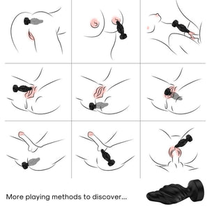 Armony - Vibrador e Plug Anal Controle Remoto Preto