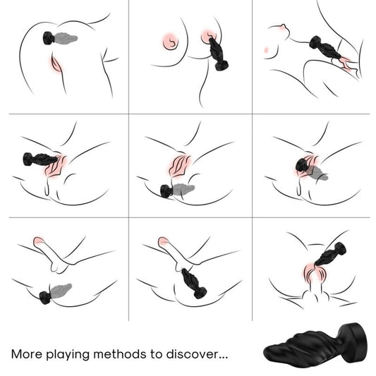 Armony - Vibrador e Plug Anal Controle Remoto Preto