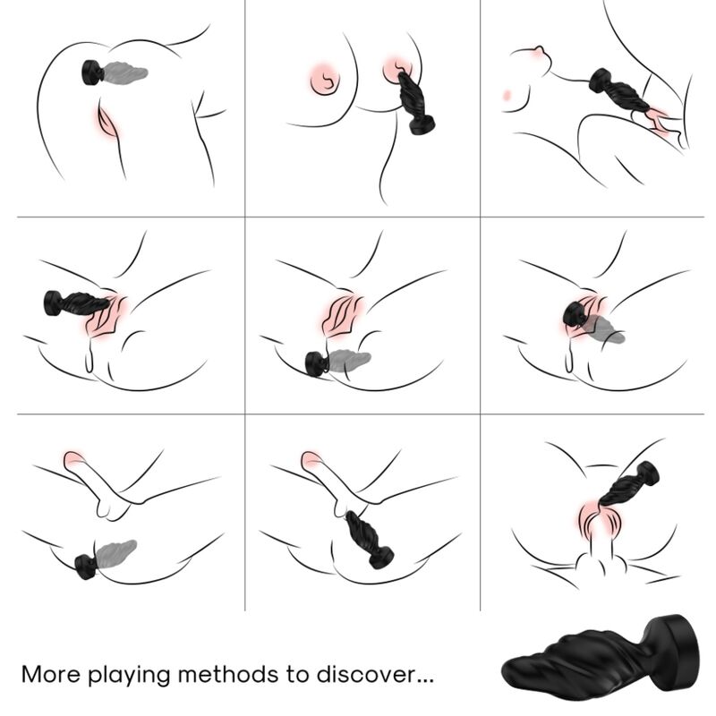 Armony - Vibrador e Plug Anal Controle Remoto Preto
