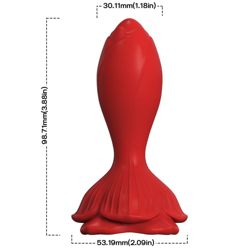 Armony - Vibrador Rosa e Plug Anal Pequeno Controle Remoto Vermelho