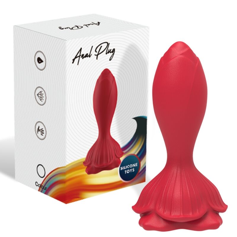 Armony - Vibrador Rosa e Plug Anal Pequeno Controle Remoto Vermelho