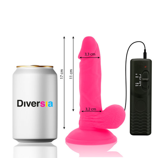 Diversia Flexible Vibratorio Vibratorio Rosa 17 Cm -o- 3.3 Cm