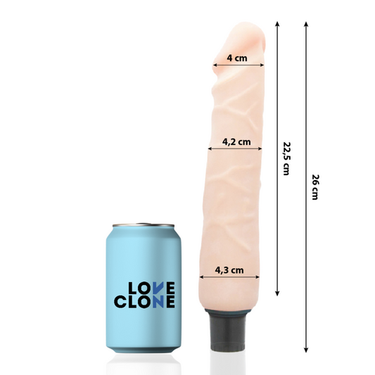 Loveclone Vibrador Auto Lubrificante Jansen 26 Cm -o- 4.2 Cm