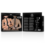 Fetish Submissive Bondage Conjunto de Restraint Corporal de Colar e Pulso