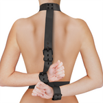 Fetish Submissive Bondage Conjunto de Restraint Corporal de Colar e Pulso