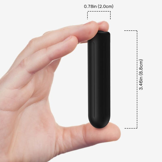 Armony - Bala Vibrador Warhead Preto 2 cm X 8.8 cm