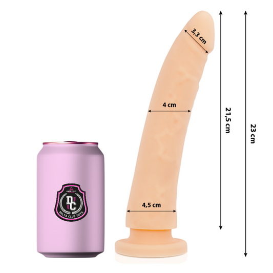 Delta Club - Toys Dildo Médico Natural Silicone 23 cm -O- 4.5 cm