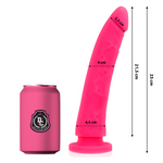 Delta Club - Juguete Dildo Médico de Silicona Rosa 23 cm -Ø- 4.5 cm