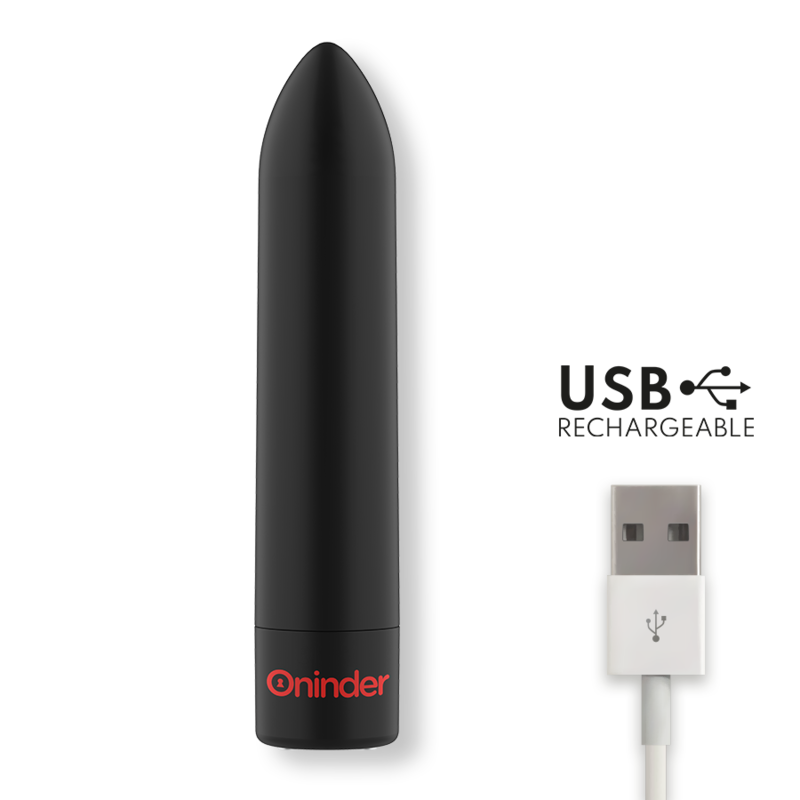 Oninder Berlin Bullet Vibrador Negro 9 Modos 8,5 X 2 Cm - Aplicación Gratuita