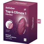 Satisfyer Tap & Climax 1 Vibrador Lay-on Vermelho