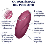 Satisfyer Tap & Climax 1 Vibrador Lay-on Vermelho