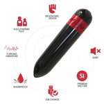Armony - Rocket Vibrador Bala Controle Remoto Preto