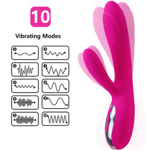 Armony - Vibrador e Estimulador Flexível com Efeito de Calor Fúcsia