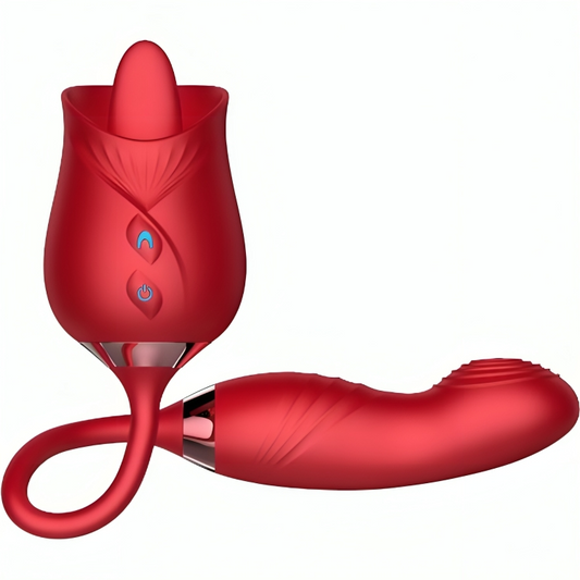 Armony - Vibrador de Flor Delight e Bumping com Língua Vermelha