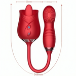 Armony - Vibrador de Flor Delight e Bumping com Língua Vermelha
