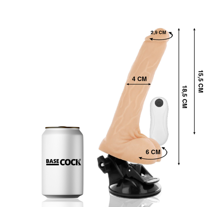 Basecock Carne de Control Remoto Plegable Realista 18.5 Cm -o- 4 Cm