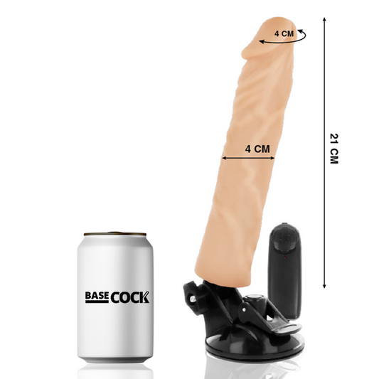 Basecock Vibrador Realista Control Remoto Natural 21 cm -o- 4 cm