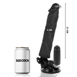 Basecock Mando a Distancia Vibrador Realista Negro 21 cm -o- 4 cm