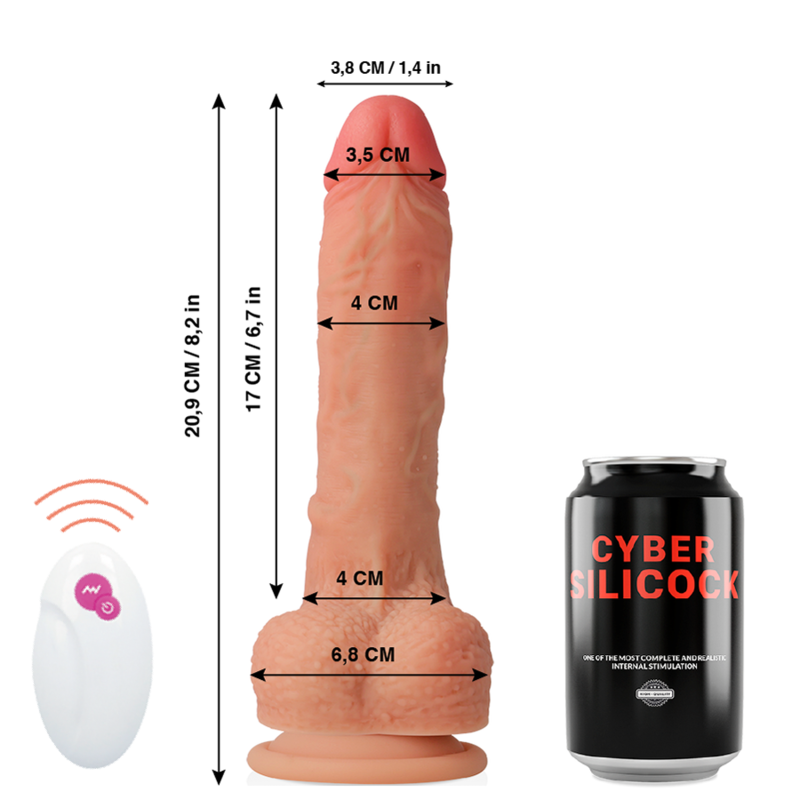 Cyber Silicock Control Remoto Realista Mr Rick 20.9 Cm -o- 4 Cm