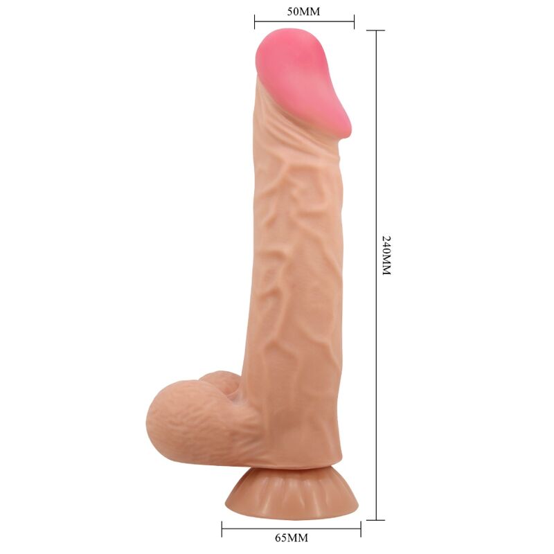 Pretty Love Serie Dildo Realista Deslizante con Ventosa Piel Mando a Distancia Carne 24 Cm