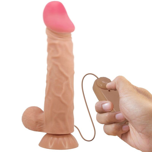 Pretty Love Serie Dildo Realista Deslizante con Ventosa Piel Mando a Distancia Carne 24 Cm